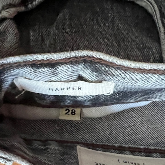 imogene + willie Harper Grey High Waisted Straight Jeans - Picture 4 of 10